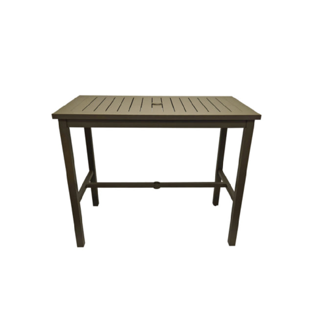 Grosfillex US931599 Sigma Complete Outdoor Table 51" X 28" X 42"H Rectangular