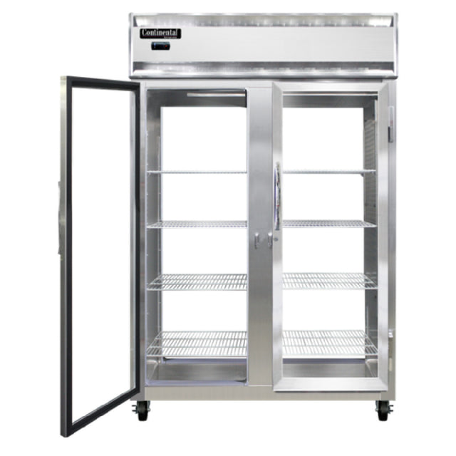 Continental Refrigerator 2RNSAPT-GD-GD Refrigerator 50 Cu. Ft. Capacity Pass-thru