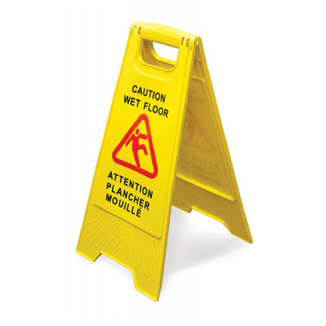 Omcan 24415 (24415) Wet Floor Caution Sign A-shape English/French