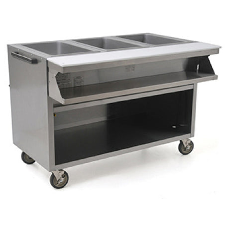 Eagle SPHT2CB-240 Spec-Master® Sealed Well Hot Food Table Electric 22 Gauge Stainless Steel Sliding Doors With Recessed Handle