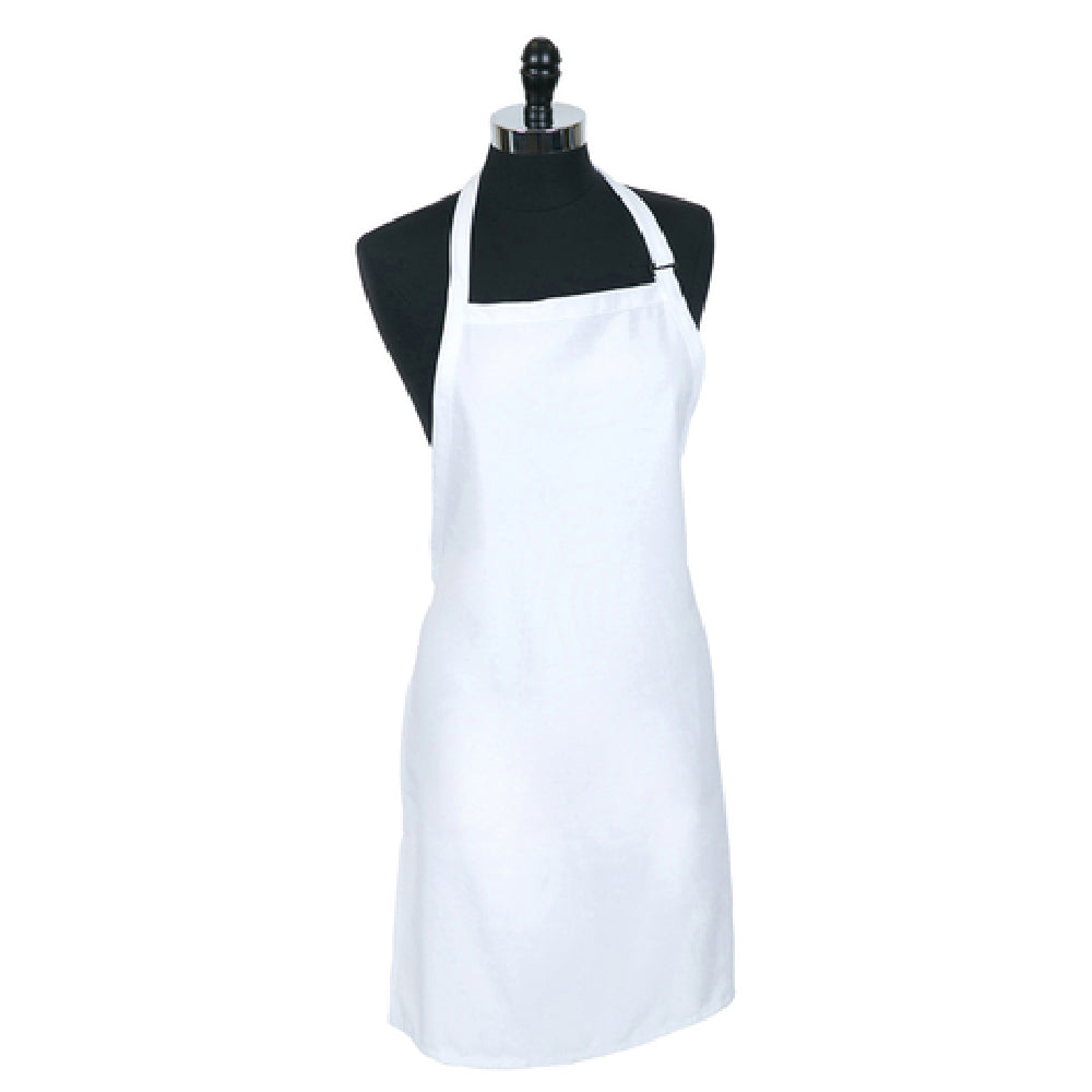 Mercer Culinary M61120WH Genesis Bib Apron 33" X 23" Without Pocket