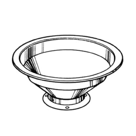 Somat 30-ABC-187 - Cone Hopper, 18" Cone, 7" Throat Opening For "A"