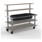 Steelite MGCMLC01GSXH - Modular Pro Back Bar (With Ice Well) Grey Slate Bru, 71.0" X 29.5" X 60.0"