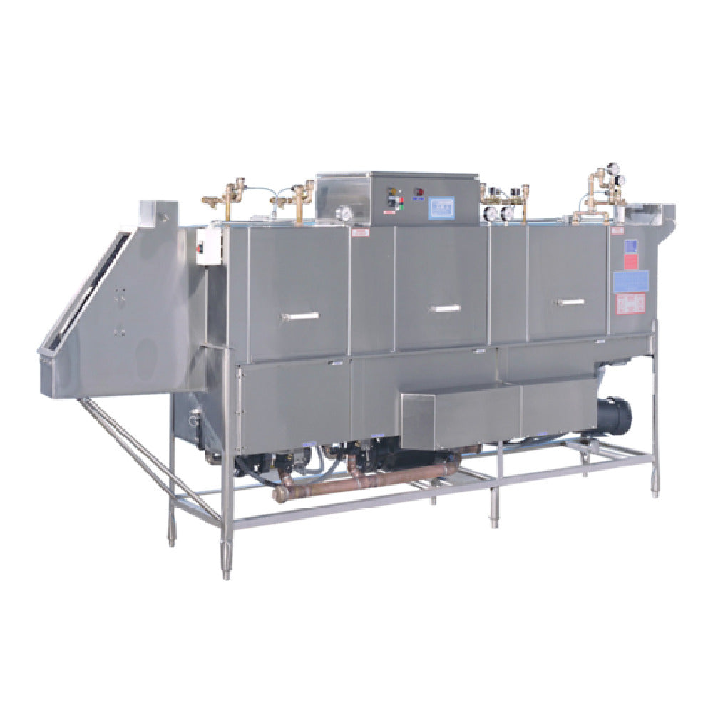 Insinger TRAC 878 RPW_208/60/3 Trac Tray Washer High Temp. Sanitizing Triple Tank With Prewash