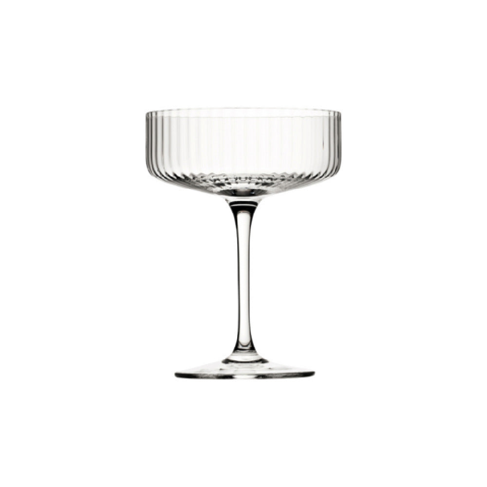 Steelite UR90726 Straight Sided Coupe Glass 10.0 Oz (H 5-5/8" M 4-1/8" T 4-1/8" B 2-7/8") Soda Lime