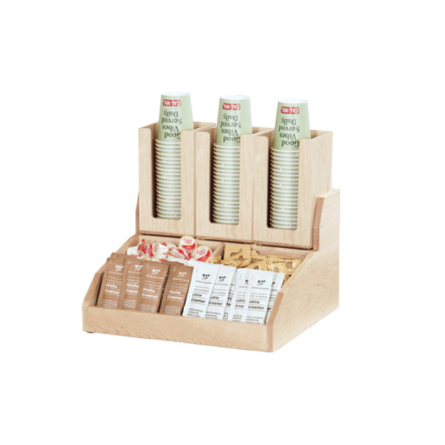 Cal Mil 2019-71 Blonde Base For Condiment Station 15"W X 14.5"D X 9.25"H Rectangular