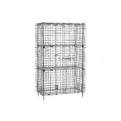Metro SEC33C-2EZ - Super Erecta® Security Unit, Stationary, Chrome Plated Finish