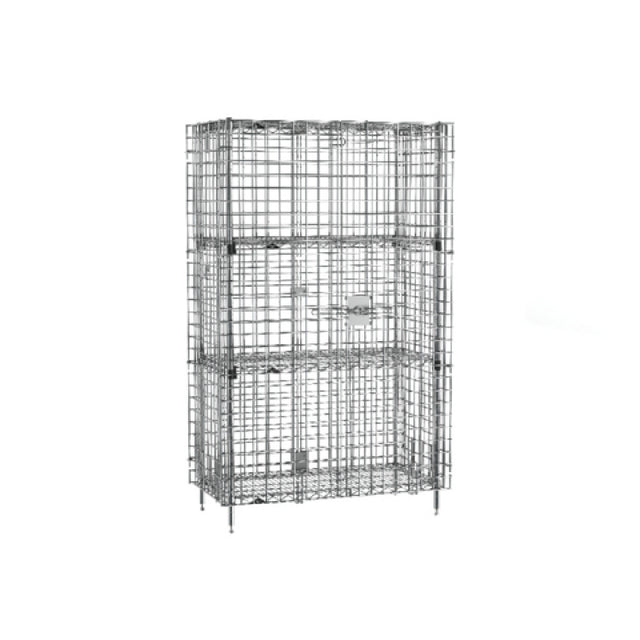 Metro SEC33C-2EZ - Super Erecta® Security Unit, Stationary, Chrome Plated Finish