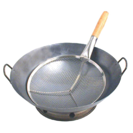 Town 42411 Cantonese Strainer 11" Dia Reinforced Stainless Steel Mesh And Frame