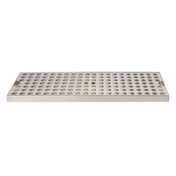 Micro Matic DP-120D-16-P Surface Mount Drip Tray 16"W X 5"D X 3/4"H With Perforated Grill