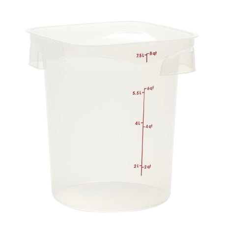 Cambro 8RFSPROPP190 CamRound® FreshPro Round Food Container 8 Qt. 9"L X 9"W X 10.4"H