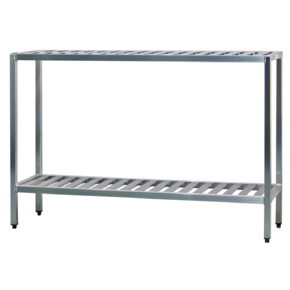 New Age Industrial 1024TB T-Bar Series Shelving Unit 2-tier 72"W X 20"D X 48"H