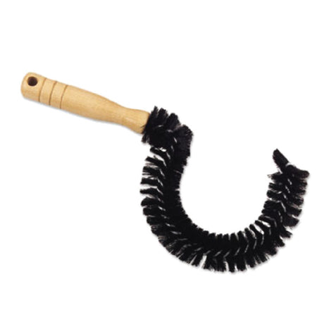 Alegacy Foodservice Products 298 Coffee Decanter Brush 11-1/2" Black Bristles With Wooden Handle