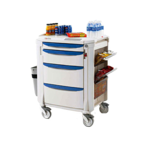 Metro FLMB2 Mini Bar Restocking Cart High Profile With (1) 3"Drawer (1) 6"Drawer (2) 9"Drawers