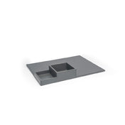 FOH RRT025GYL21 Flat Tray 15.5"W X 11.75"D X 2"H Rectangular