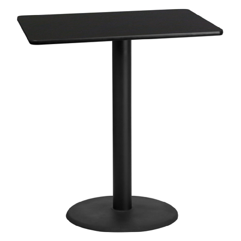 Flash Furniture XU-BLKTB-3042-TR24B-GG Table 42"W X 30"D X 43-1/8"H Bar Height