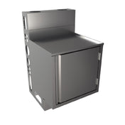 BK Resources UBC-DW-21-W24H Top Shelf Underbar Cabinet Flat Top With Raised Edge