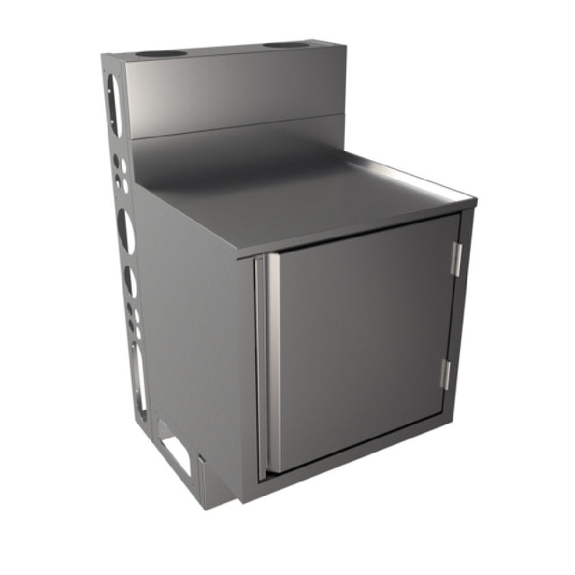 BK Resources UBC-DW-21-W24H Top Shelf Underbar Cabinet Flat Top With Raised Edge