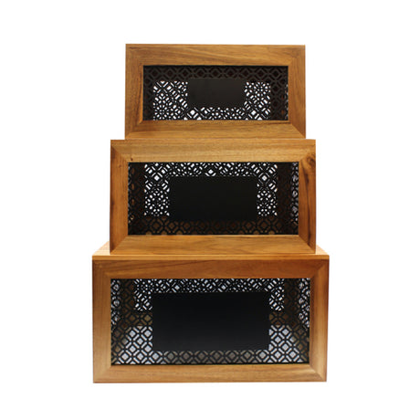 Tablecraft HFCSET3 Farmhouse Collection™ Crate Set Includes: (1) 15" X 10" X 7" Small Crate