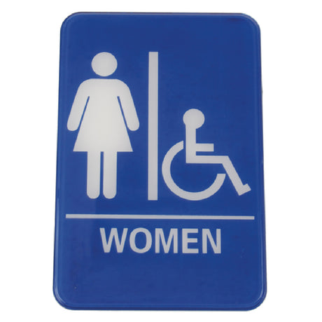 Royal Industries ROY 695630 A Sign 6" X 9" "Women/Accessible"