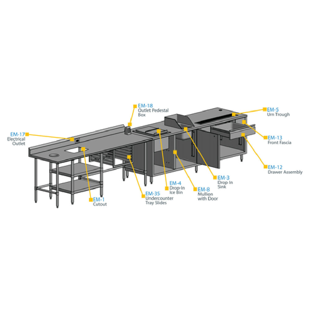 BK Resources EM-12C Drawer Assembly & Front Fascia Install A Drawer Assembly With 30" Front Fascia