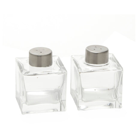 American Metalcraft GSPS Vintage Salt & Pepper Shaker Set 2 Oz. 2"L X 2"W X 2-1/2"H