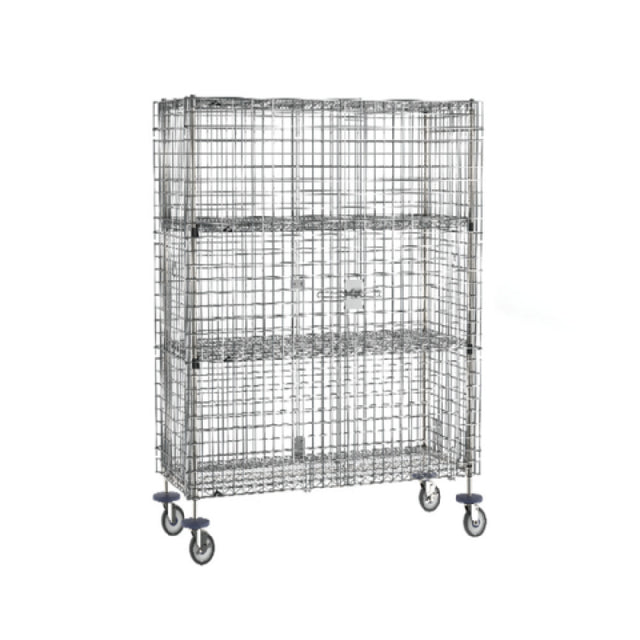 Metro SEC56EC-2EZ - Super Erecta® Security Unit, Mobile, Chrome Plated Finish
