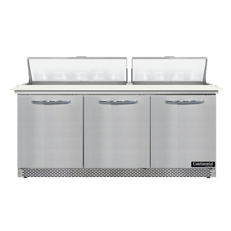 Continental Refrigerator SW72N18C-FB Sandwich Unit Front Breather 72"W