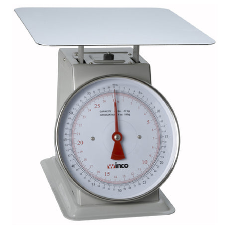 Winco SCAL-960 Receiving/Portion Scale 9" Dial 60 Lb./27.27 Kg. X 4 Oz./100 G.