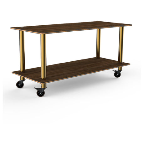 Steelite MGCMDX01WBXW Mogogo Buffet Solutions Modular Serving Table 2-tier 71" X 29-1/2" X 35"H