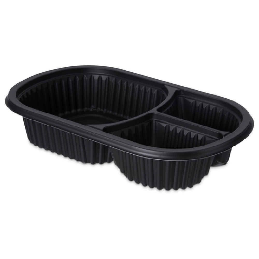 Dinex DXMW813PBLK Proex Disposable Entrée Platter Large 16 Oz. Capacity