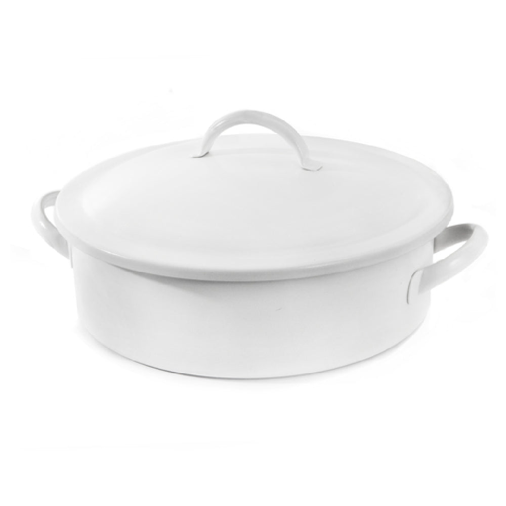 Steelite DW02CWG8WT Round Chafer 2.0 Qt 11.5"W X 9.5"D X 5.75"H