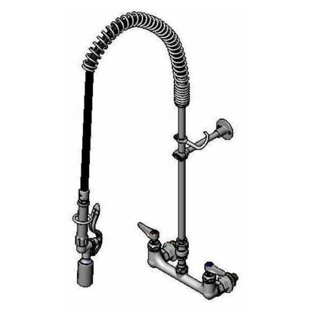 T&S Brass B-2278-02 EasyInstall Pre-Rinse Unit Wall Mount 8" Center