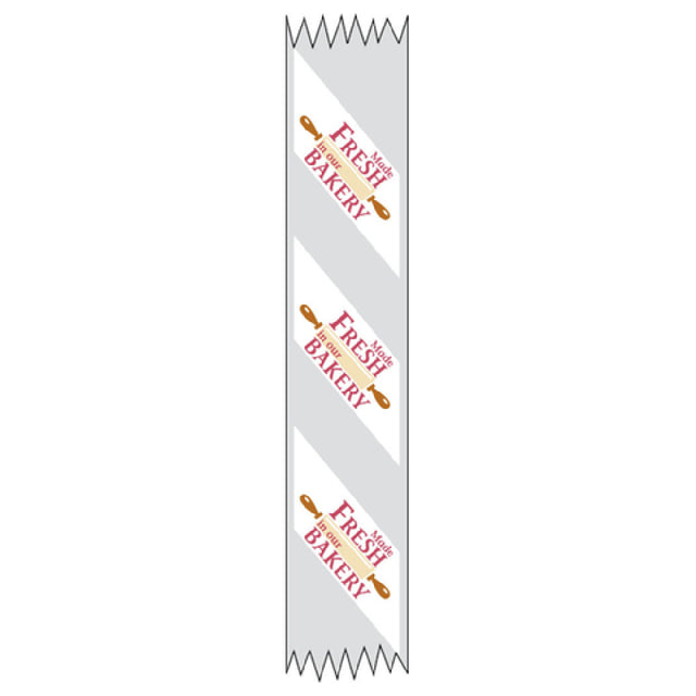 Hubert 55247 - Merchandising Food Tape, "Made Fresh In Our Bakery", 1" X 500' Roll
