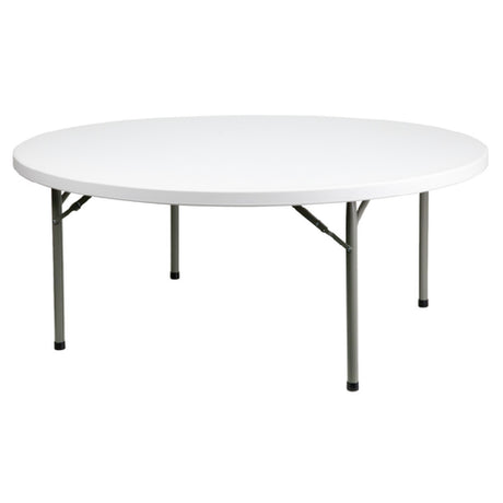 Flash Furniture DAD-YCZ-180R-GW-GG Folding Table 71" Dia. X 29"H Seats Up To 10 Adults