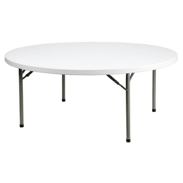 Flash Furniture DAD-YCZ-180R-GW-GG Folding Table 71" Dia. X 29"H Seats Up To 10 Adults