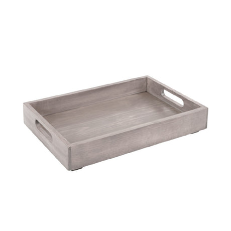 Cal Mil 3475-1-110 Aspen Room Service Tray 13" X 16" Gray-washed Pine