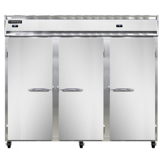 Continental Refrigerator 3RFFEN Extra-Wide Refrigerator/Freezer Reach-in 85-1/2"W
