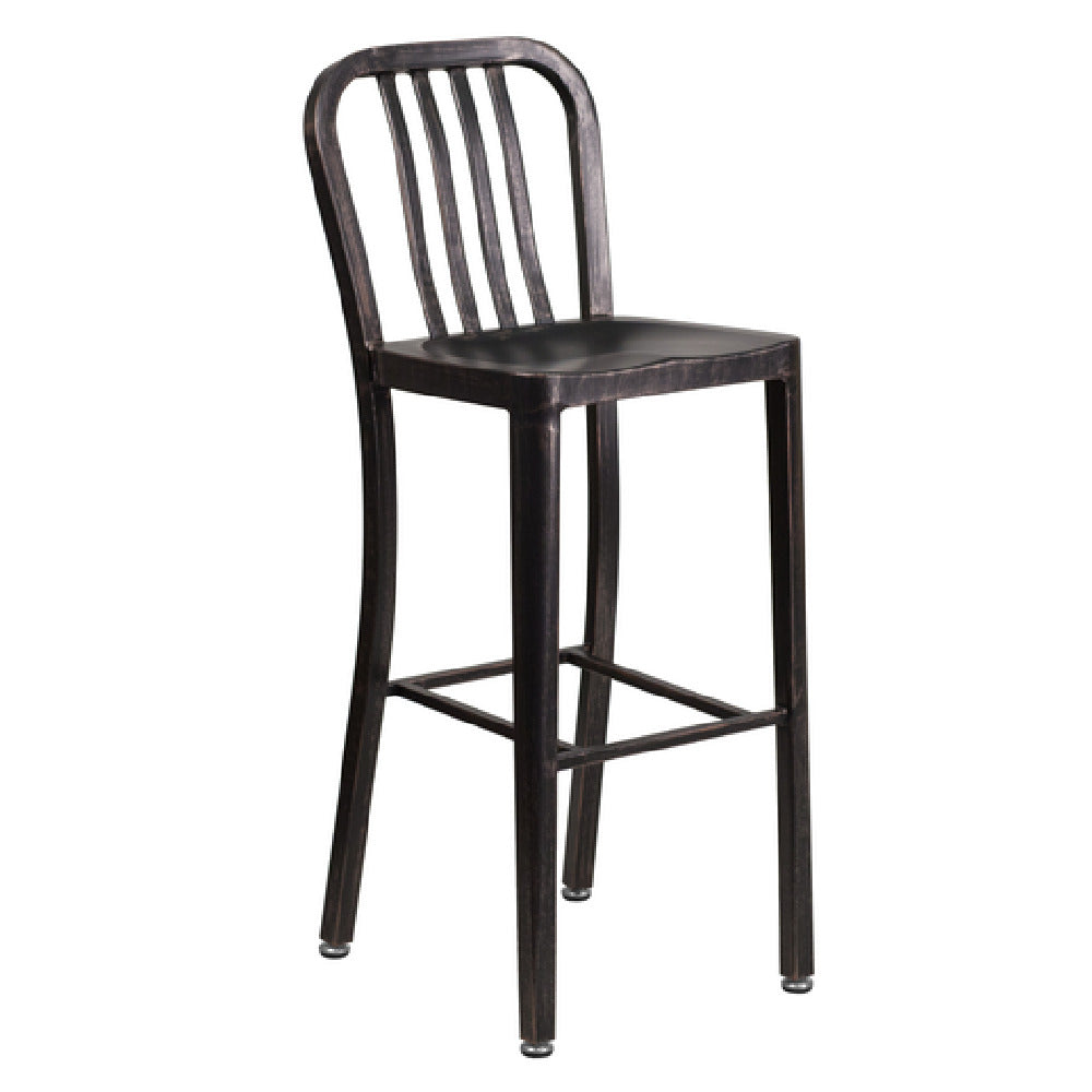 Flash Furniture CH-61200-30-BQ-GG Bar Stool 500 Lb. Weight Capacity Vertical Slat Back