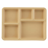 Cambro 1411CP161 Tray-on-Tray Meal Delivery Tray 5-compartment 14-3/8"L X 10-9/16"W X 1-1/4"D