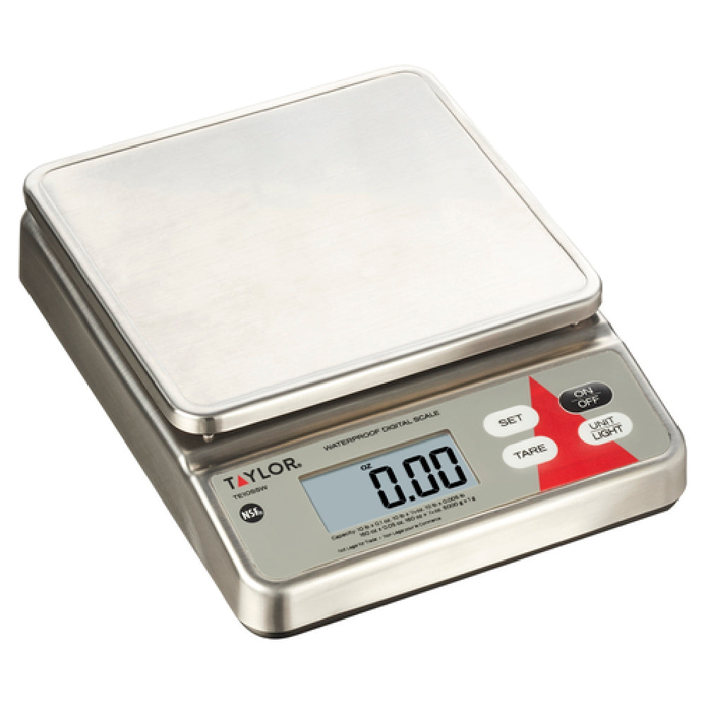 Taylor TE10SSW Portion Control Scale Digital Dry Capacity: 10 Lb X 0.005 Lb / 10 Lb X 0.1 Oz / 10 Lb X 1/8 Oz