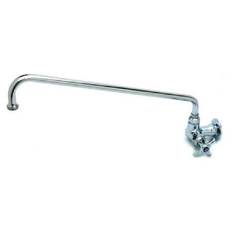 T&S Brass B-0211 Sink Faucet Single With 12" Swing Nozzle Wall Mounted