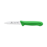 Thunder Group SLKF421GR Paring Knife 3-1/4" Blade Green Polypropylene Handles