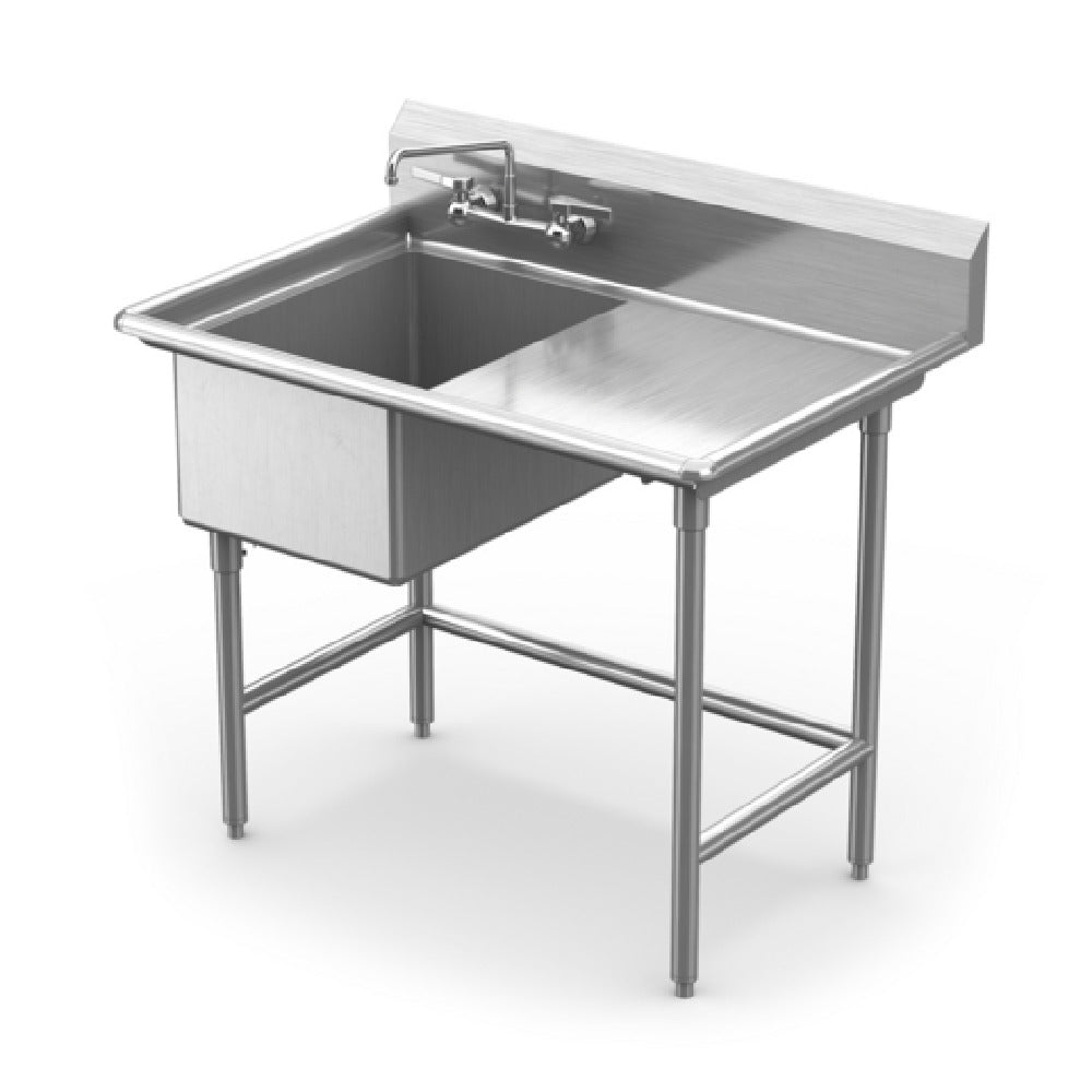 Winholt WS1T2028RD18-14DP-14GA - Sink, One Compartment, With Right-hand 18" Drainboard