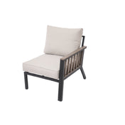 Plantation Prestige Commercial Furniture 8820400-0140433 Telluride Left Hand Section Matte Black Finish
