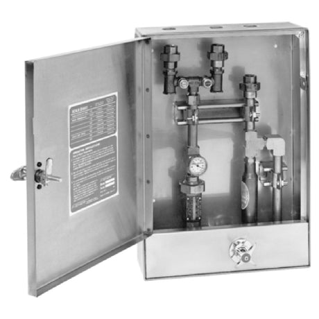 Fisher 1801 Reel Rinse Control Unit Valves Gauges And Connections Are Completely Enclosed Within A Stainless Steel Cabinet