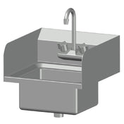 SPG EHS-1RL - Universal Stainless Economy Hand Sink, Wall Mounted, 12" Wide X 10" Front-to-back X 6" Deep