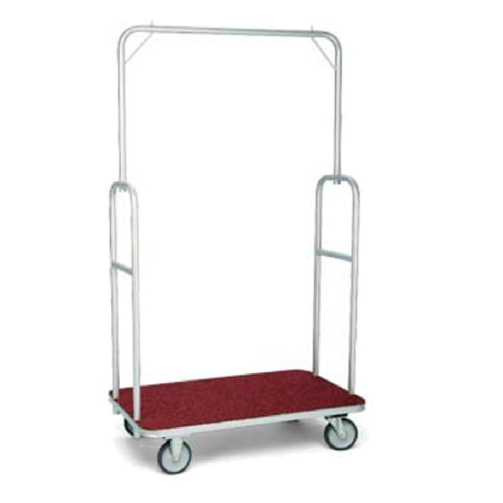 Forbes Industries 2430 Luggage Cart Standard Silver Powder-epoxy Finish