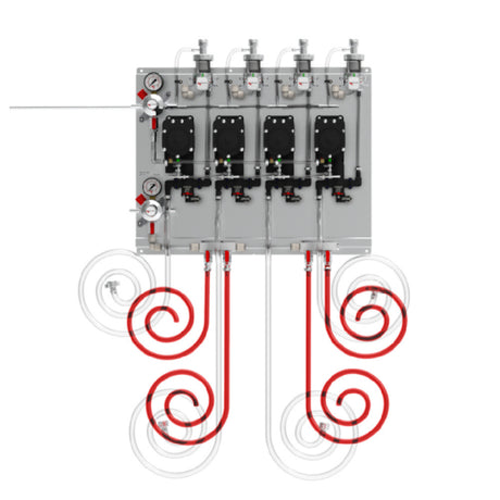 Micro Matic 83415-BP-PP Premium+ Secondary Regulator Panel 4 Products With Beer Pumps