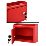 Alpine Industries ADI631-02-RED Suggestion Box 9-8/10" X 3-4/10" X 7-1/2"H Wall Mountable